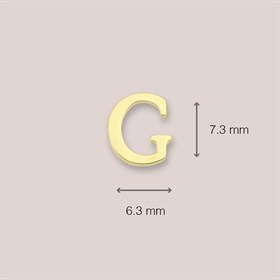 14 Ayar Altın G Harf Küpe