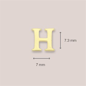 14 Ayar Altın H Harf Küpe
