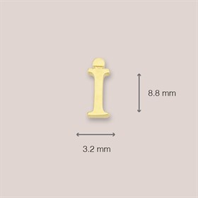 14 Ayar Altın İ Harf Küpe