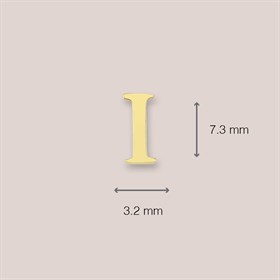 14 Ayar Altın I Harf Küpe