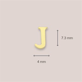 14 Ayar Altın J Harf Küpe