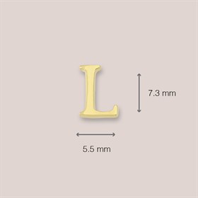 14 Ayar Altın L Harf Küpe