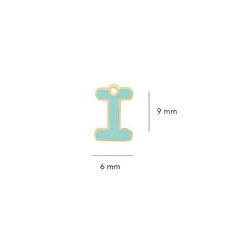 14 Ayar Altın Mineli İ Harf Küpe