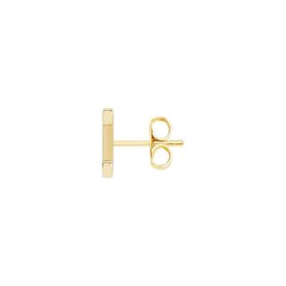 14 Ayar Altın Mineli İ Harf Küpe