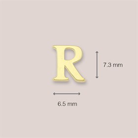 14 Ayar Altın R Harf Küpe