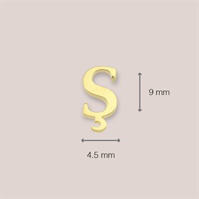 14 Ayar Altın Ş Harf Küpe