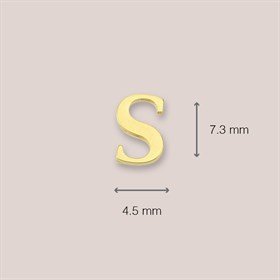 14 Ayar Altın S Harf Küpe