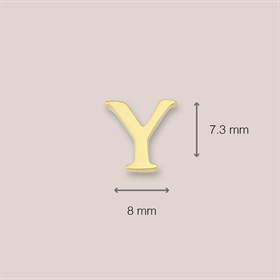 14 Ayar Altın Y Harf Küpe