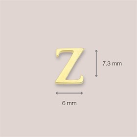 14 Ayar Altın Z Harf Küpe