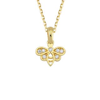 14 Ayar Arı Altın Kolye