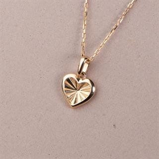 14 Ayar Altın Minik Kalp Kolye