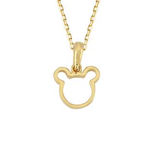14 Ayar Mickey Mouse Altın Kolye