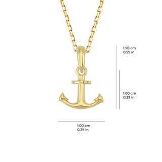 14 Ayar Çapa Altın Kolye