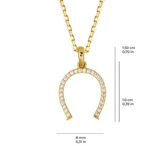 14 Ayar Nal Altın Kolye