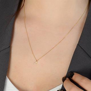 14 Ayar Altın Nota Kolye