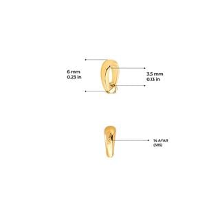14 Ayar Altın Kalp ve Sonsuzluk Kolye Ucu