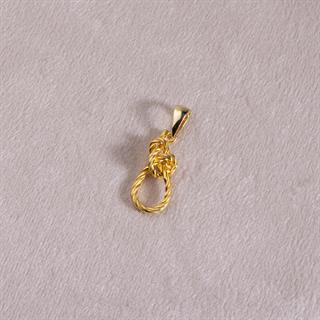 14 Ayar Altın Düğüm Halat Kolye Ucu