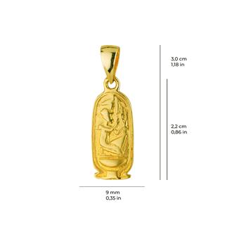 14 Ayar Altın Antik Mısır Hiyeroglif Kolye Ucu