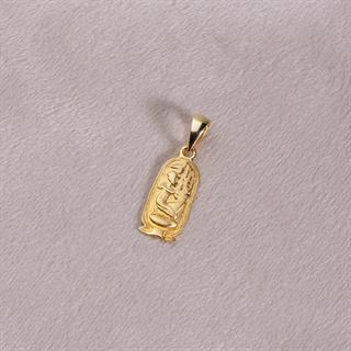 14 Ayar Altın Antik Mısır Hiyeroglif Kolye Ucu