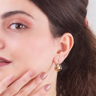 14 Ayar İtalyan Sade Altın Küpe