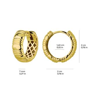 14 Ayar İtalyan Halka Altın Küpe