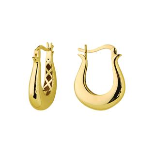 14 Ayar İtalyan Sade Altın Küpe