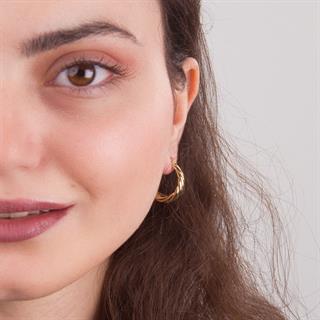 14 Ayar İtalyan Halka Altın Küpe