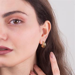 14 Ayar İtalyan Midye Altın Küpe