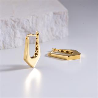 14 Ayar İtalyan V Altın Küpe