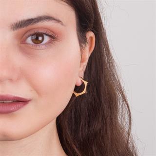 14 Ayar İtalyan Yıldız Altın Küpe