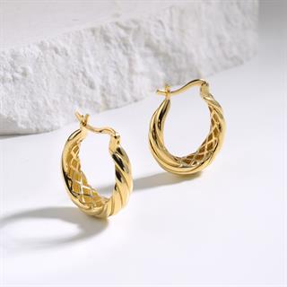 14 Ayar İtalyan Halka Altın Küpe