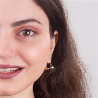 14 Ayar İtalyan Sade Altın Küpe