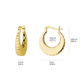 14 Ayar İtalyan Altın Küpe