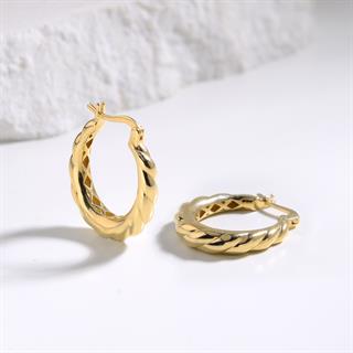 14 Ayar İtalyan Burgu Altın Küpe