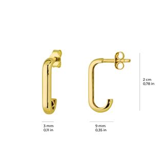 14 Ayar İtalyan Klasik Altın Küpe