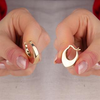 14 Ayar İtalyan Damla Altın Küpe