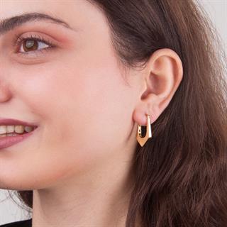 14 Ayar İtalyan V Altın Küpe