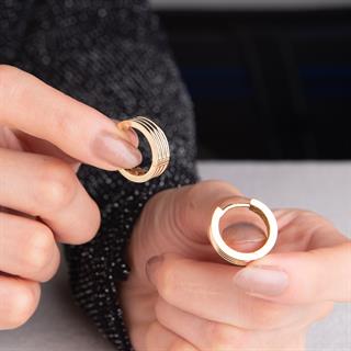 14 Ayar İtalyan Halka Altın Küpe