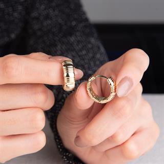 14 Ayar İtalyan Halka Altın Küpe