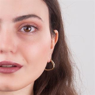 14 Ayar İtalyan Tasarım Altın Küpe