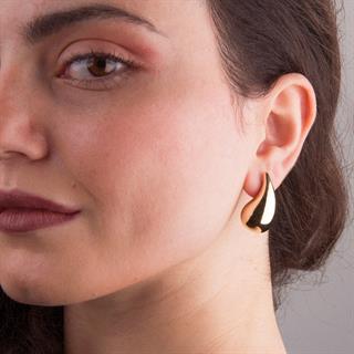 14 Ayar İtalyan Damla Altın Küpe