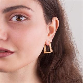 14 Ayar İtalyan Modern Altın Küpe