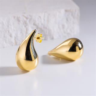 14 Ayar İtalyan Damla Altın Küpe