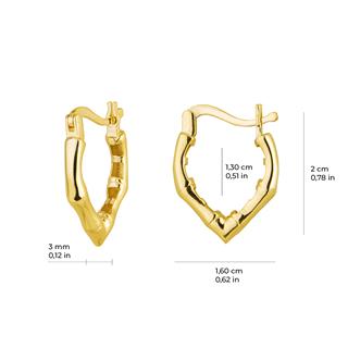 14 Ayar İtalyan Tasarım Altın Küpe