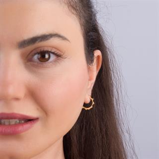 14 Ayar İtalyan Çark Altın Küpe