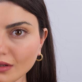 14 Ayar İtalyan Halka Altın Küpe