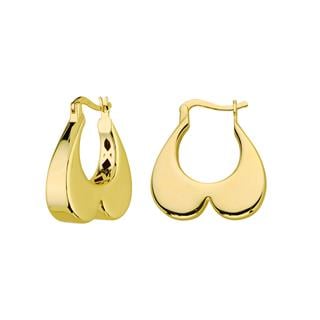 14 Ayar İtalyan Kalp Altın Küpe