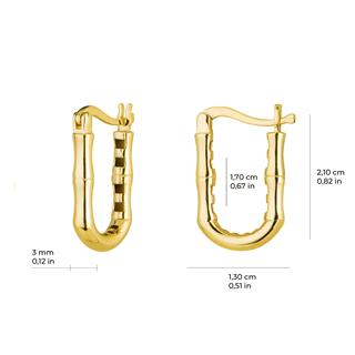 14 Ayar İtalyan Modern Altın Küpe