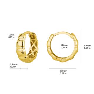 14 Ayar İtalyan Halka Altın Küpe