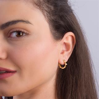 14 Ayar İtalyan Çark Altın Küpe